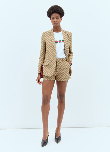 Gucci GG Canvas Shorts Brown guc0257004