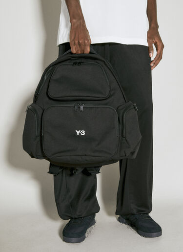 Y-3 Logo Embroidery Backpack Black yyy0356022