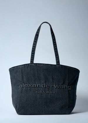 Prada Denim Punch Tote Bag Beige pra0260037
