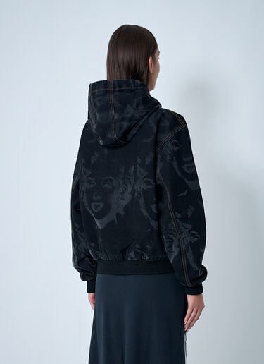 Marilyn Denim Hooded Jacket VAQUERA Marilyn Denim Hooded Jacket Black vaq0262003