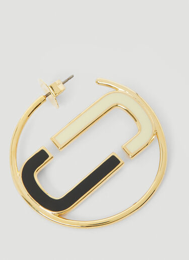 Marc Jacobs J Marc Colourblock Hoop Earrings Gold mcj0251064