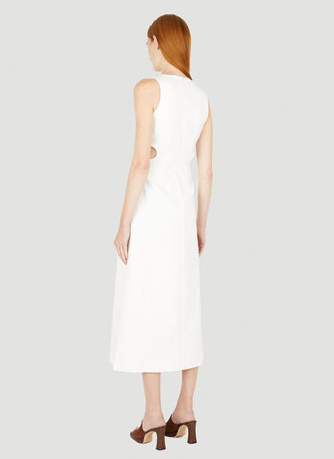 Helix Mid Length Dress Wynn Hamlyn Helix Mid Length Dress White wyh0249007