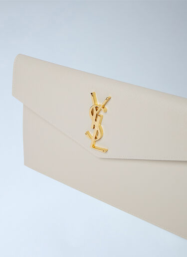 LN-CC® - Saint Laurent: Uptown Pouch - Cream Saint Laurent Uptown Pouch Cream sla0249147