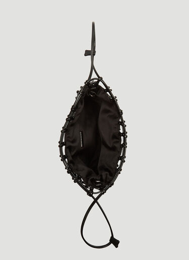 Prada Mesh Drawstring Bag Black pra0235035