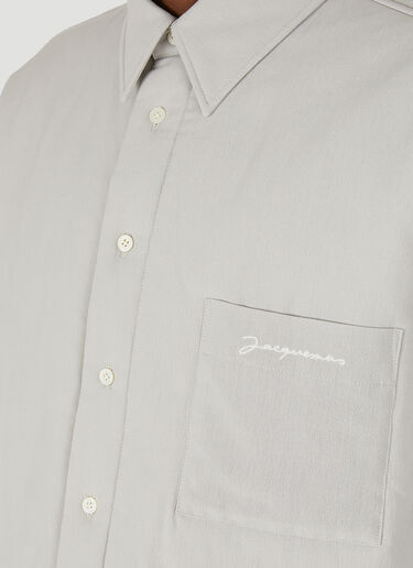 Jacquemus La Chemise Boulanger Overshirt Grey jac0148006