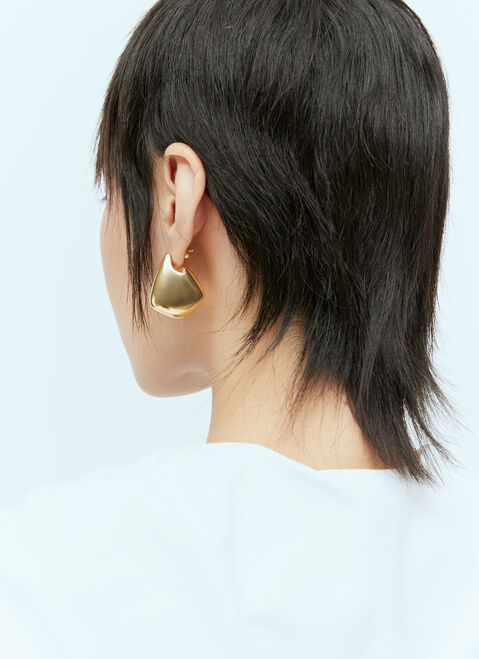Bottega Veneta Small Fin Earrings Cream bov0256036