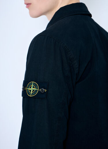 Stone Island Cotton Overshirt Black sto0160011