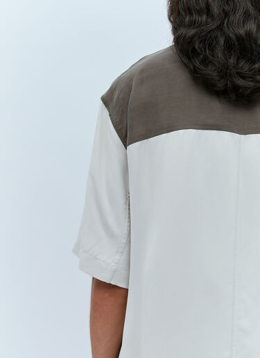 Song for the Mute Oversized Colour Block Shirt Grey sfm0154006