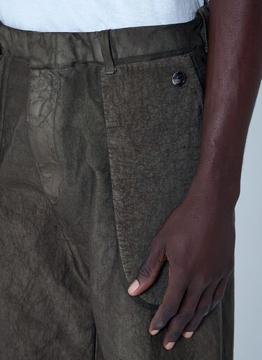 Massimo Osti Studio Garmet-Dyed Pants Olive mso0162008
