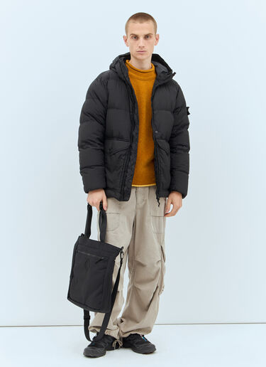 Stone Island Logo Patch Sweater Orange sto0158035