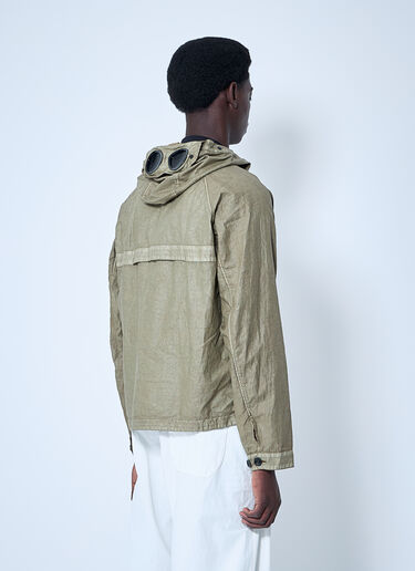 C.P. Company Lino Wax Goggle Jacket Beige pco0159007