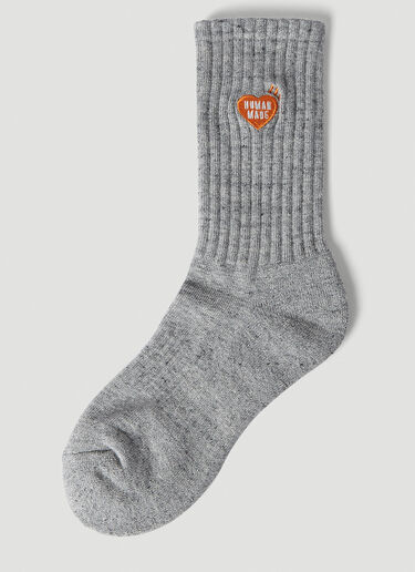 Pile Socks Human Made Pile Socks Grey hmd0152022