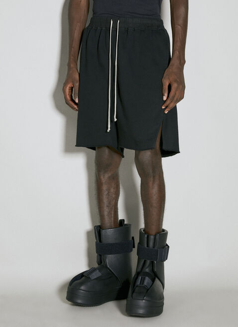 Moncler x Rick Owens Drawstring Shorts Black mcs0355014