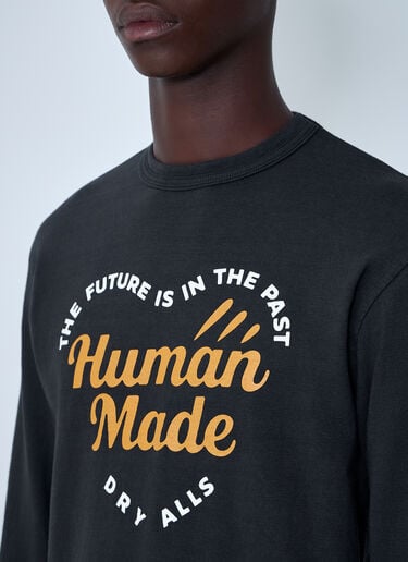 HUMAN MADE 徽标图案运动衫 黑色 hmd0161004