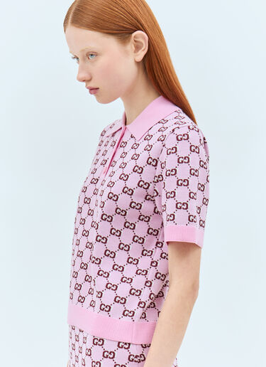 Gucci GG Polo Sweater Pink guc0257031