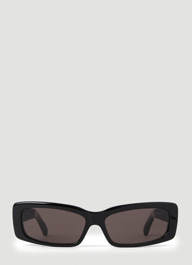 Balenciaga Oversized Rectangle Sunglasses Black bal0152089