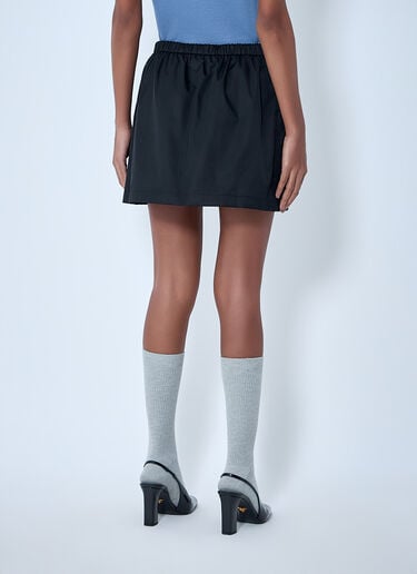 Prada Re-Nylon Belted Mini Skirt Black pra0264034