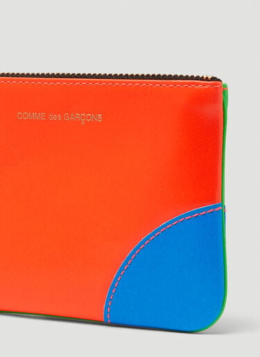 Comme des Garçons Wallet Super Fluo Leather Wallet Orange cdw0346013