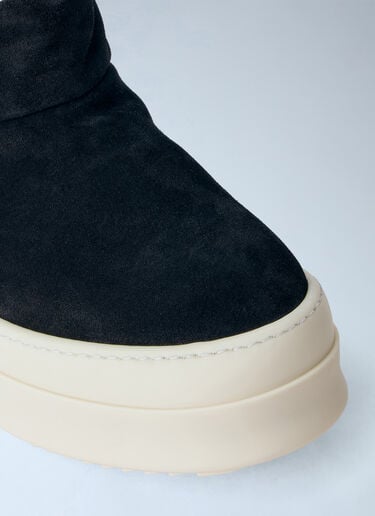 LN-CC® - Rick Owens: Mega Bumper Platform Boots - Black Rick Owens Mega Bumper Platform Boots Black ric0165015