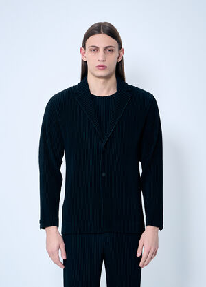 Homme Plissé Issey Miyake Pleated Blazer Black hmp0160007