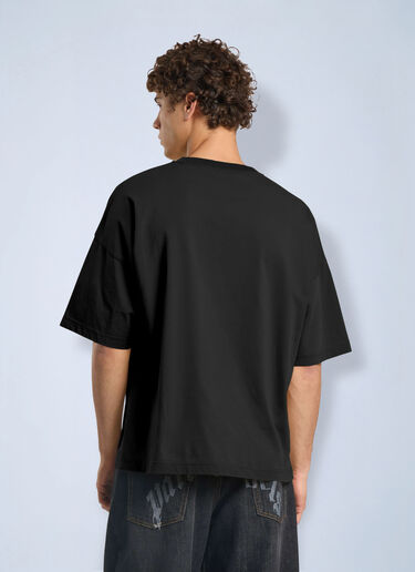 LN-CC® - Palm Angels: Vintage Box Logo Loose T-Shirt - Black Palm Angels Vintage Box Logo Loose T-Shirt Black pma0166270