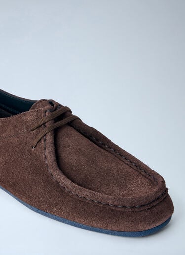 LN-CC® - Jil Sander: Suede Moccasin Shoes - Brown Jil Sander Suede Moccasin Shoes Brown jil0265023