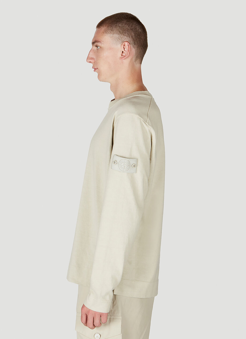 Stone island ghost sweatshirt beige shop