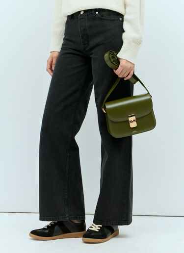 A.P.C. Small Grace Shoulder Bag Green apc0255016
