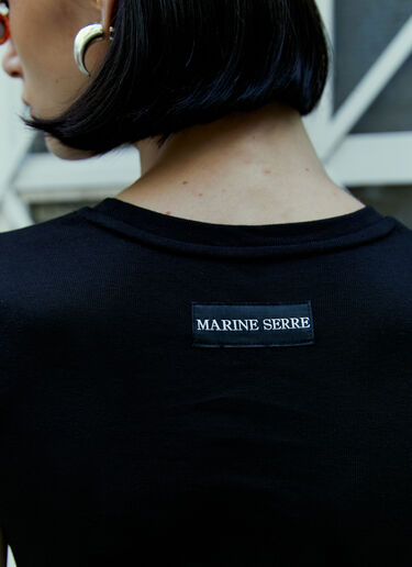 Logo Embroidery T-Shirt Marine Serre Logo Embroidery T-Shirt Black mrs0254017