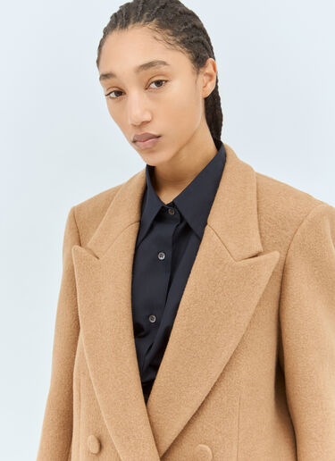 Dries Van Noten Wool Overcoat Beige dvn0258023