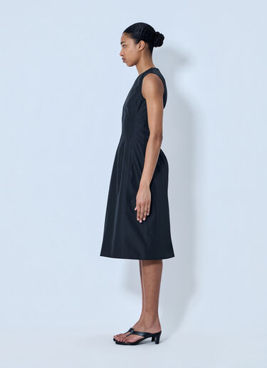 Jil Sander Sleeveless Structured Midi Dress Black jil0264031