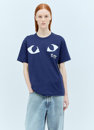 Comme Des Garçons PLAY Eyes T-Shirt Blue cpl0355016