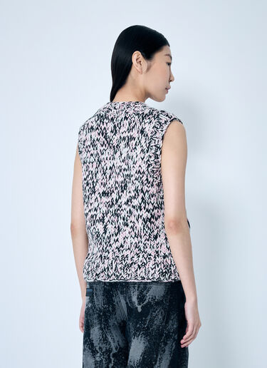 GANNI 图案羊毛背心 粉色 gan0259046