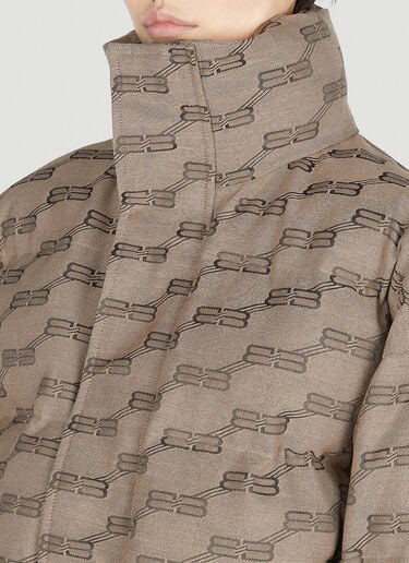 Balenciaga Monogram Puffer Jacket Beige bal0251008