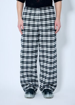 Vetements Metalized Wrinkled Pyjama Pants Light Blue vet0160003