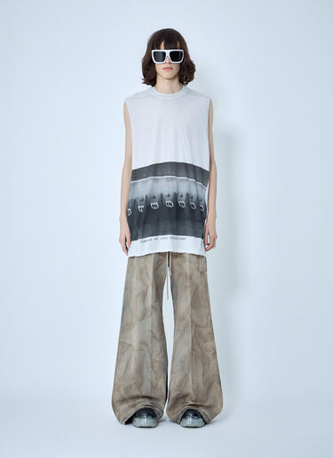Rick Owens Sleeveless Graphic Top Grey ric0164008