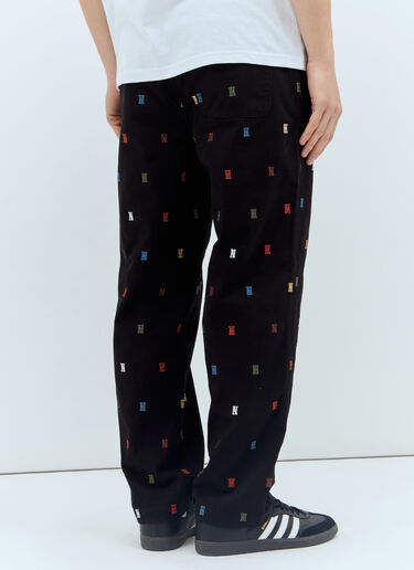 thisisneverthat® 자수 이지 팬츠 블랙 tsn0156006