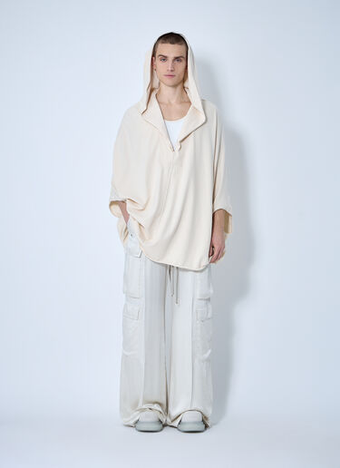 Rick Owens Satin Belas Cargo Pants Beige ric0160005