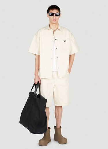 Bull Denim Shirt Prada Bull Denim Shirt Cream pra0151012