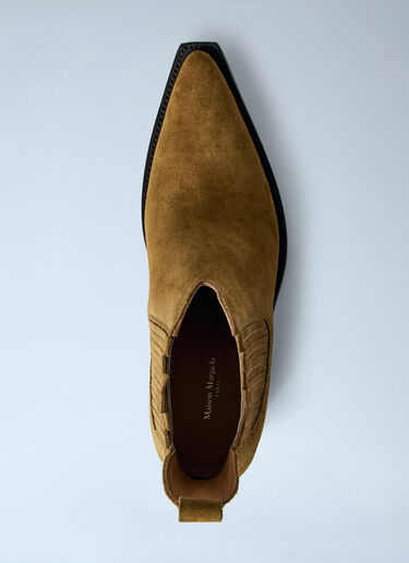 Maison Margiela Heel-Less Western Chelsea Boots  Brown mla0264057