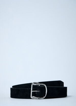 TOTEME Swirl Suede Belt Black tot0261051