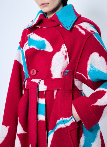 Issey Miyake Vigor ロングコート レッド ism0259006