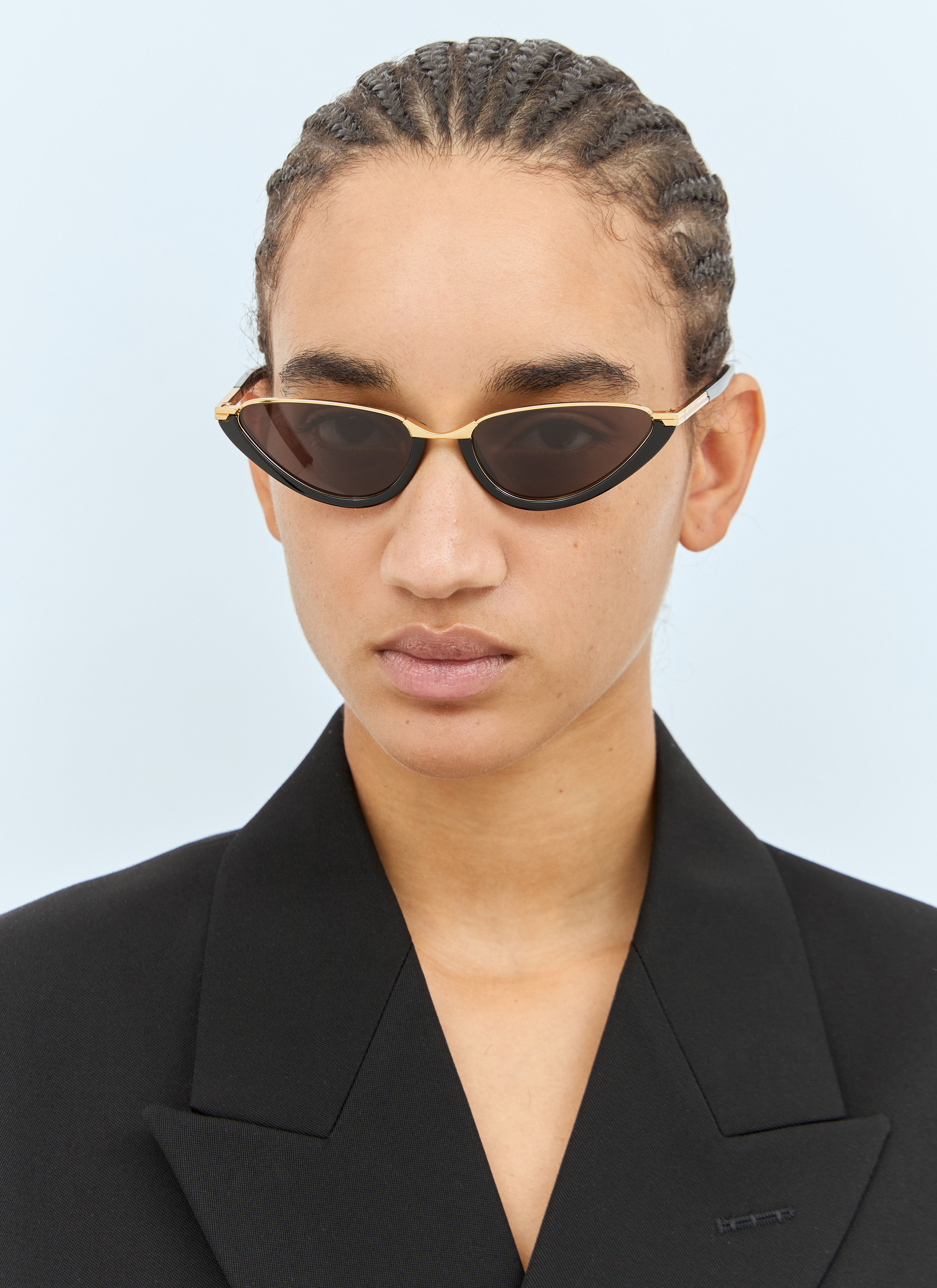 Bottega Veneta Women's' Classic Cat-Eye Sunglasses in Black