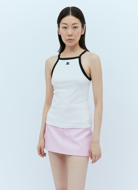 Courrèges 콘트라스트 탱크탑 블랙 cou0254014