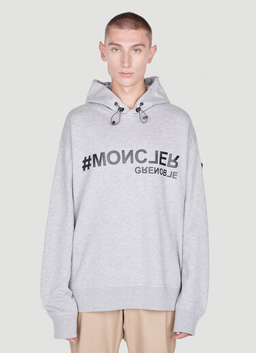 Moncler Grenoble 徽标连帽运动衫 灰色 mog0151002
