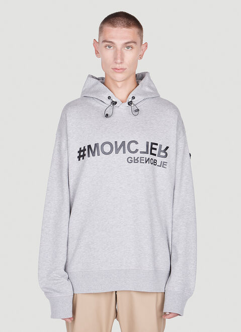 Moncler Grenoble 로고 후드 스웨트셔츠 그린 mog0151001