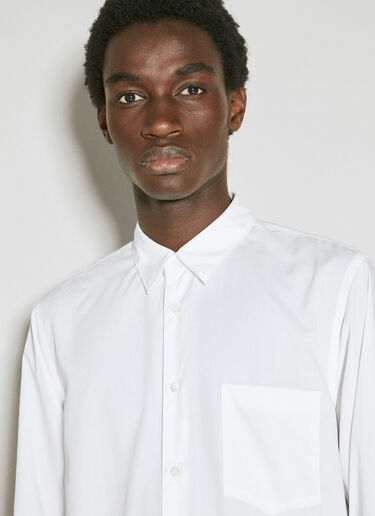 Comme des Garçons Homme Plus 人造毛皮下摆衬衫 白色 hpl0154009