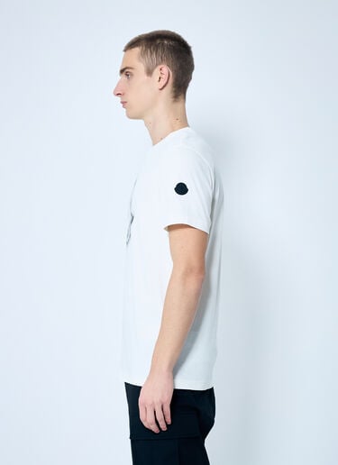 Moncler Logo Print T-Shirt Off white mon0159020