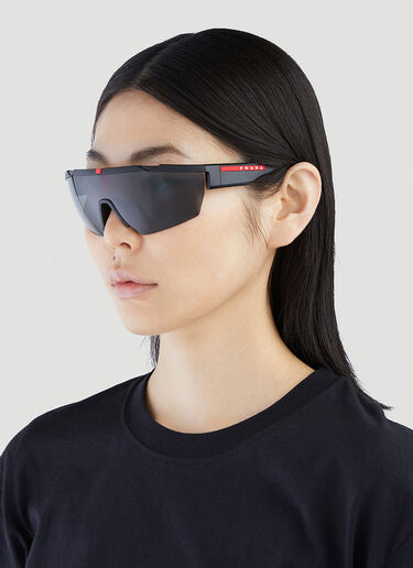 Prada Linea Rossa Linea Rossa Polarised PS 03XS Sunglasses Black lpl0351002