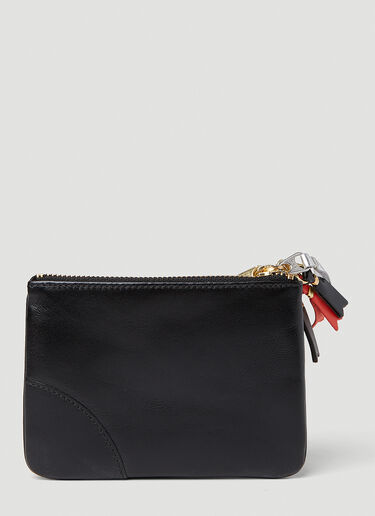 Comme des Garçons Wallet 小号徽标拉链头钱包 黑色 cdw0351028
